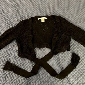 Sparkly Diane von Furstenberg crochet sweater, M